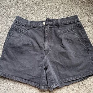 Universal Thread High-Waist Washed Black Charcoal Shorts